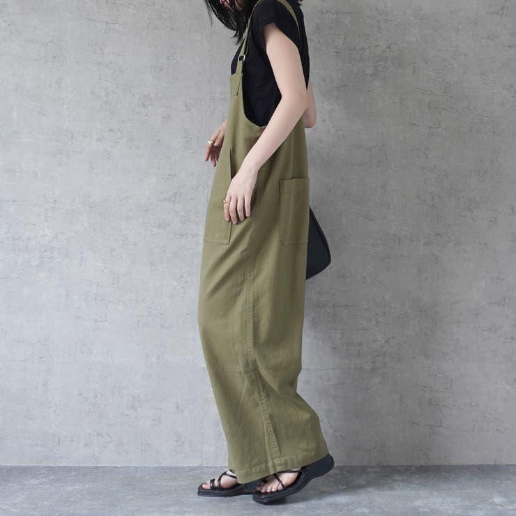 配色ステッチベイカーサロペット パンツ ロングシーズン 春夏 秋冬  | SELECT LEVERY  | 詳細画像14 