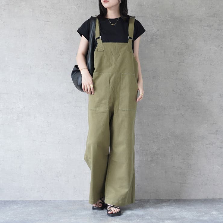 配色ステッチベイカーサロペット パンツ ロングシーズン 春夏 秋冬  | SELECT LEVERY  | 詳細画像13 