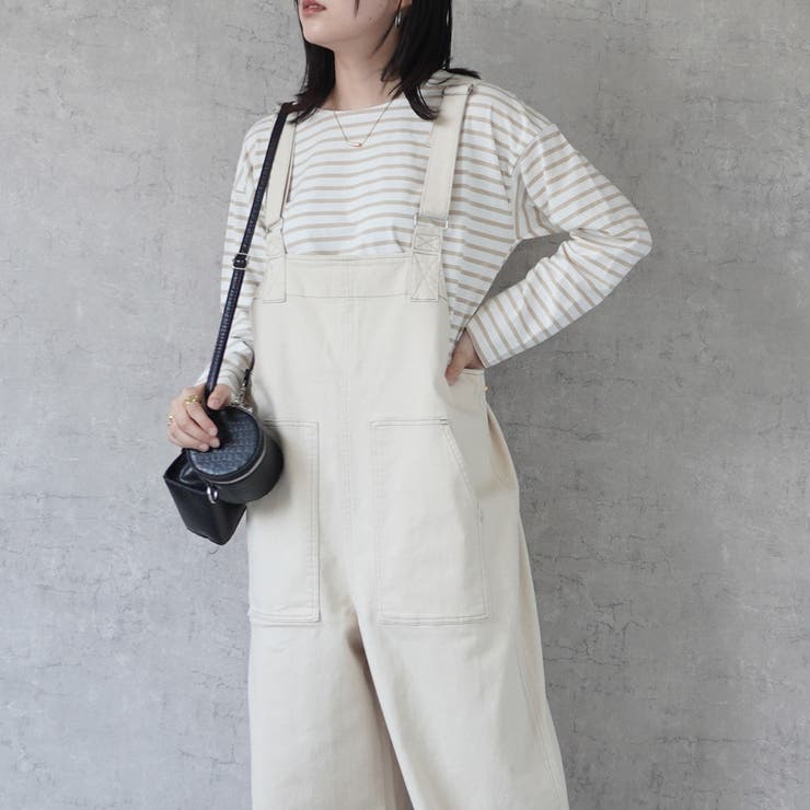 配色ステッチベイカーサロペット パンツ ロングシーズン 春夏 秋冬  | SELECT LEVERY  | 詳細画像5 