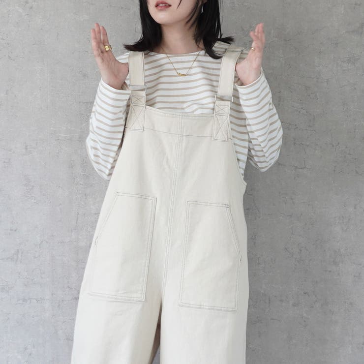 配色ステッチベイカーサロペット パンツ ロングシーズン 春夏 秋冬  | SELECT LEVERY  | 詳細画像6 