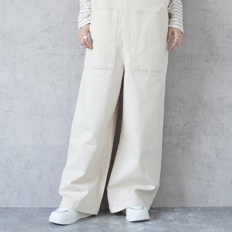 配色ステッチベイカーサロペット パンツ ロングシーズン 春夏 秋冬  | SELECT LEVERY  | 詳細画像7 