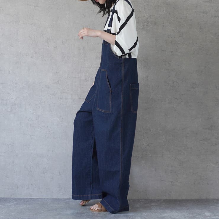 配色ステッチベイカーサロペット パンツ ロングシーズン 春夏 秋冬  | SELECT LEVERY  | 詳細画像18 