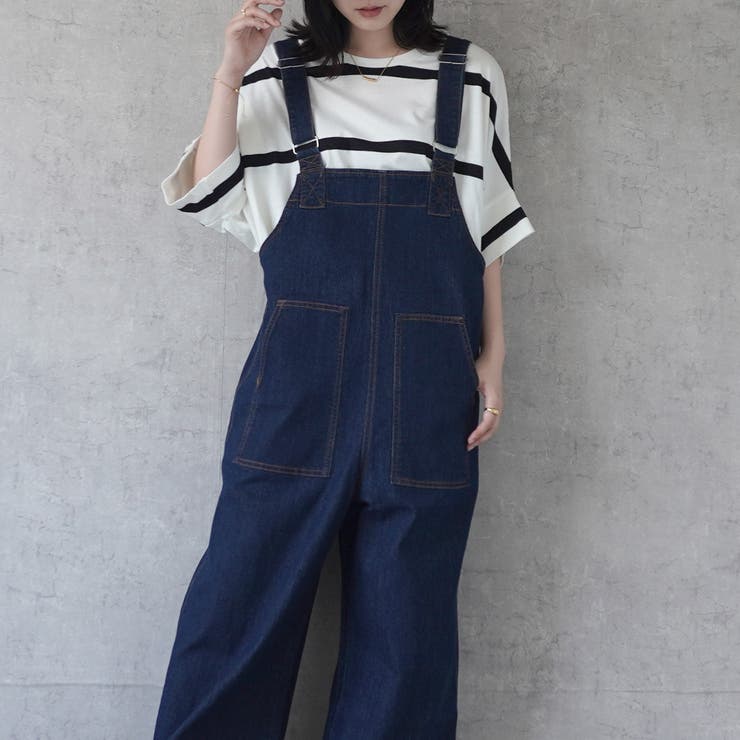 配色ステッチベイカーサロペット パンツ ロングシーズン 春夏 秋冬  | SELECT LEVERY  | 詳細画像20 