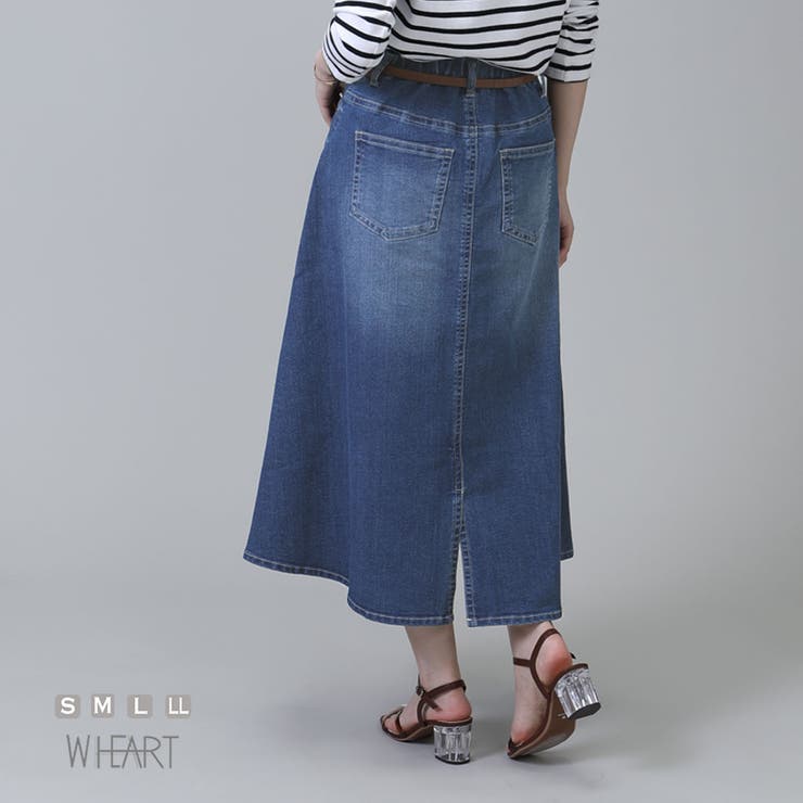 ブルー | スカート ロング Aライン | SELECT LEVERY 