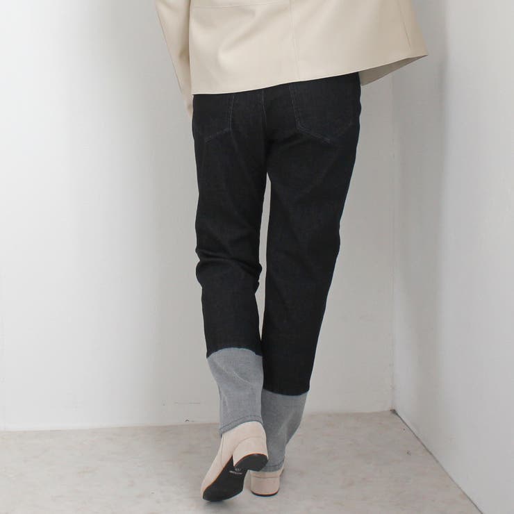 AIRジョグロールアップ風パンツ デニム ボトムス | SELECT LEVERY  | 詳細画像25 