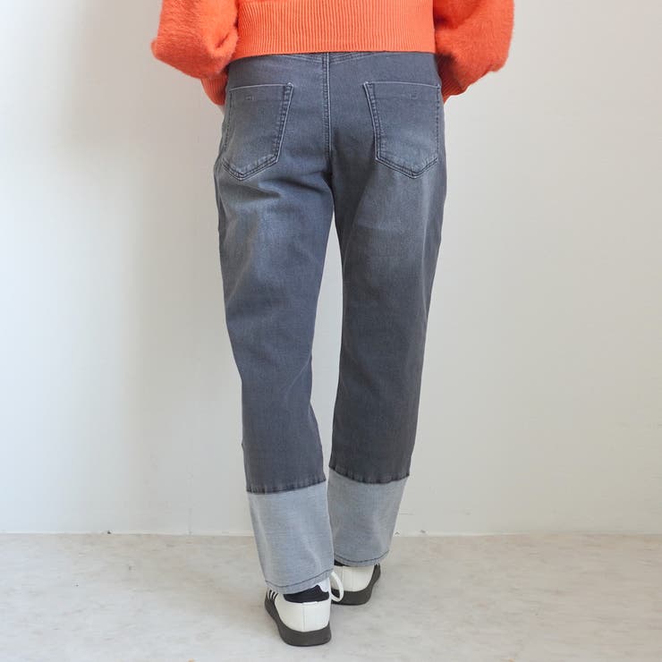 AIRジョグロールアップ風パンツ デニム ボトムス | SELECT LEVERY  | 詳細画像19 