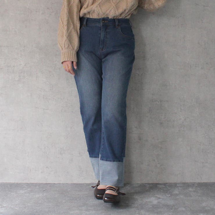 AIRジョグロールアップ風パンツ デニム ボトムス | SELECT LEVERY  | 詳細画像7 