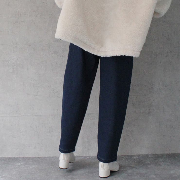 AIRジョグデニムコクーンパンツ ワイドパンツ カーブパンツ
