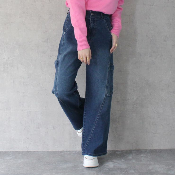 アメリカンリサイクルコットン カーブデニムパンツ デニムワイドパンツ | SELECT LEVERY  | 詳細画像7 