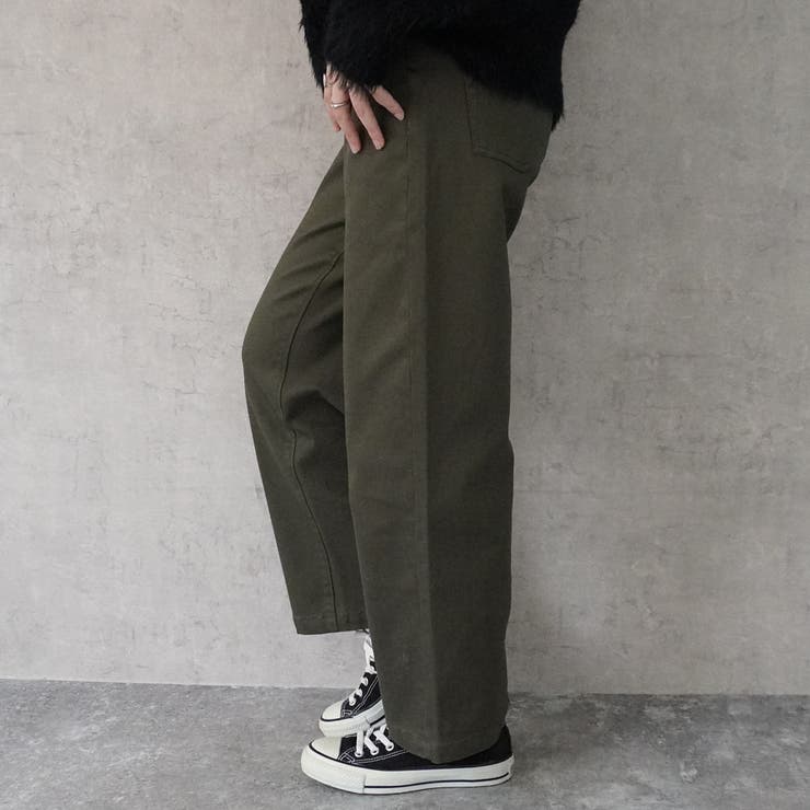 裏起毛ワイドパンツ デニム ストレッチ ボトムス 秋冬 | SELECT LEVERY  | 詳細画像16 