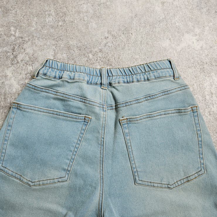 裏起毛ワイドパンツ デニム ストレッチ ボトムス 秋冬 | SELECT LEVERY  | 詳細画像32 