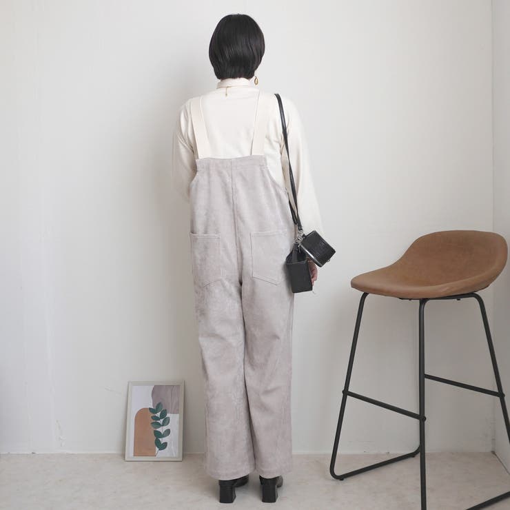 コーデュロイサロペット オーバーオール オールインワン ワイドパンツ 秋冬 | SELECT LEVERY  | 詳細画像4 