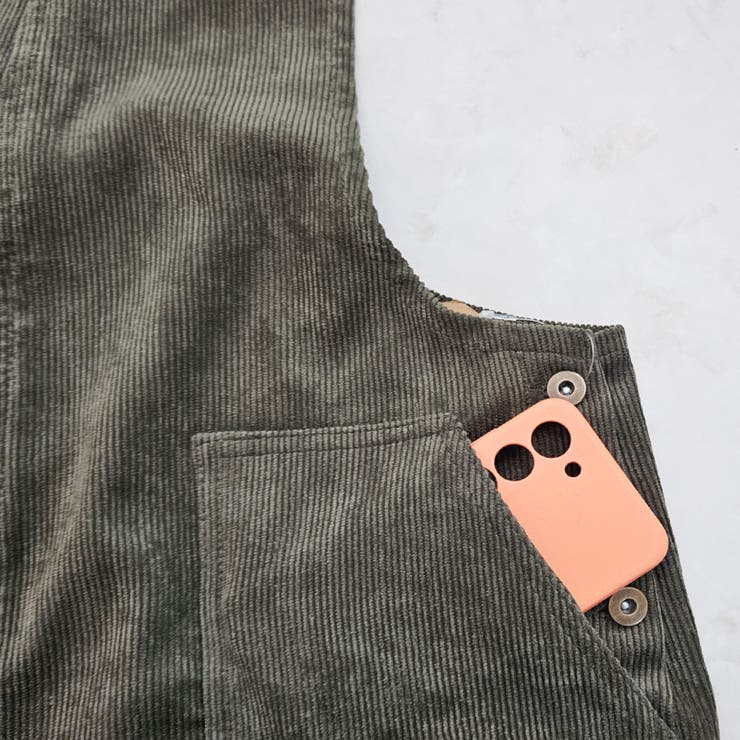 コーデュロイサロペット オーバーオール オールインワン ワイドパンツ 秋冬 | SELECT LEVERY  | 詳細画像25 