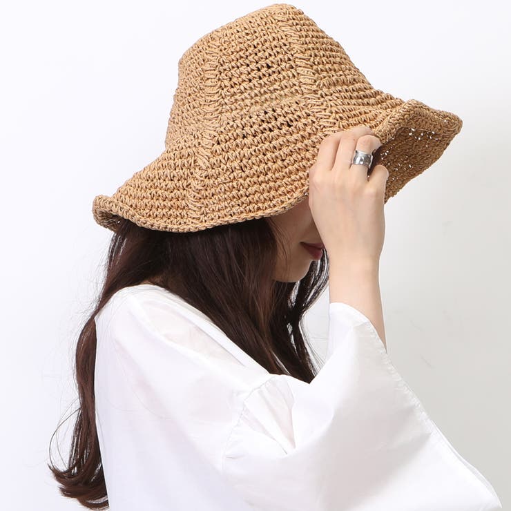 ストローハット 麦わら帽子 紫外線カット 帽子 レディース UV
