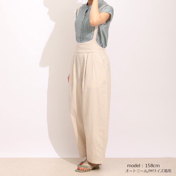 サーカスパンツ 綿麻 ストライプ 無地 サロペット パンツ オールインワン [品番：STSW0000485]｜SELECT LEVERY  （セレクトリベリー）のレディースファッション通販｜SHOPLIST（ショップリスト）