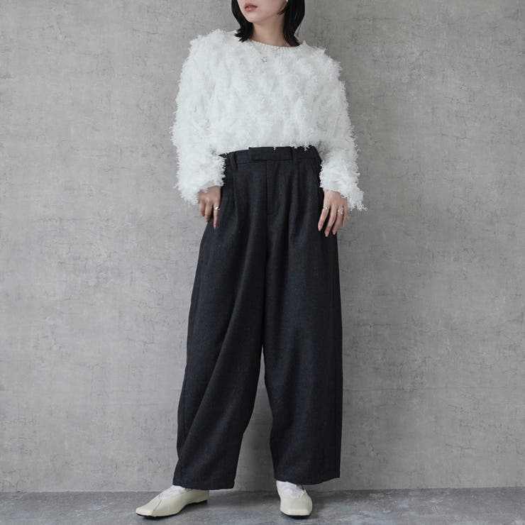 ライトメルトン サーカスパンツ メルトン パンツ チェック ボトムス  | SELECT LEVERY  | 詳細画像25 