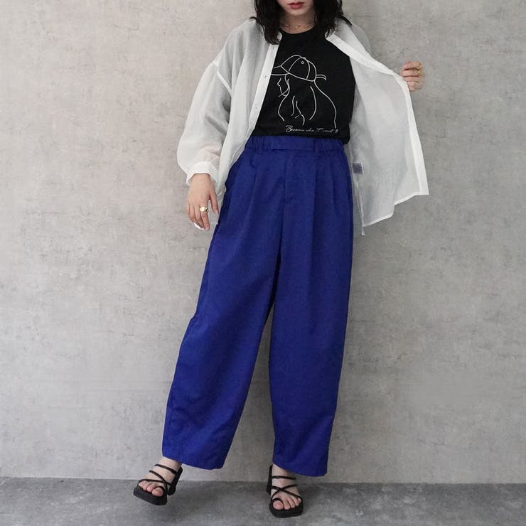 綺麗め サーカスパンツ ワイドパンツ ボトムス パンツ 春夏[品番