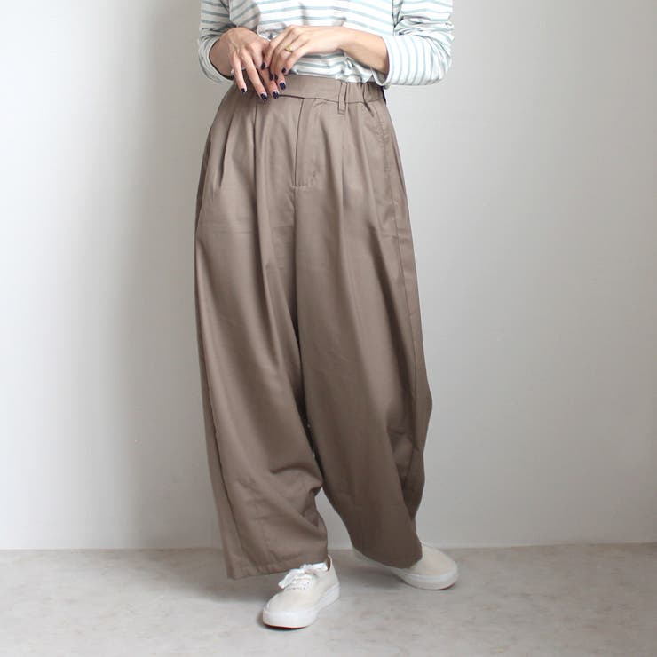 綺麗め サーカスパンツ ワイドパンツ ボトムス パンツ 春夏[品番