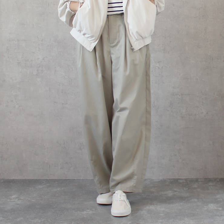 ライトカーキ | 綺麗め サーカスパンツ ワイドパンツ ボトムス パンツ 春夏 | SELECT LEVERY 