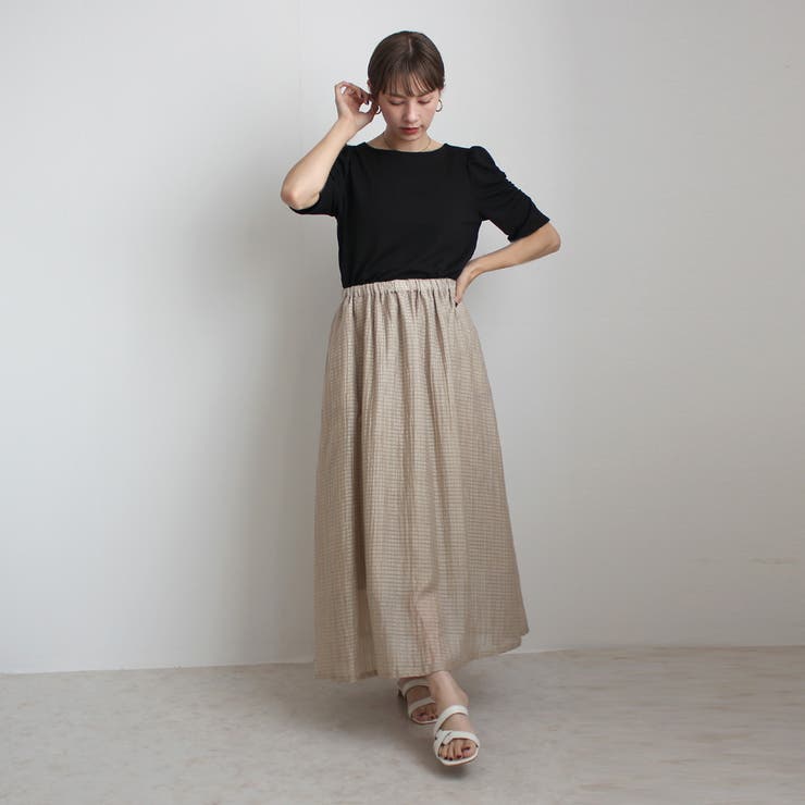 シア サッカー ロングスカート ボトムス スカート 春夏 | SELECT LEVERY  | 詳細画像13 