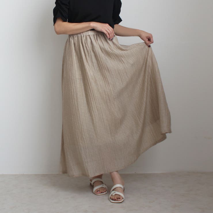 シア サッカー ロングスカート ボトムス スカート 春夏 | SELECT LEVERY  | 詳細画像16 