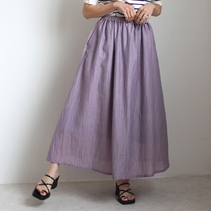 シア サッカー ロングスカート ボトムス スカート 春夏 | SELECT LEVERY  | 詳細画像26 