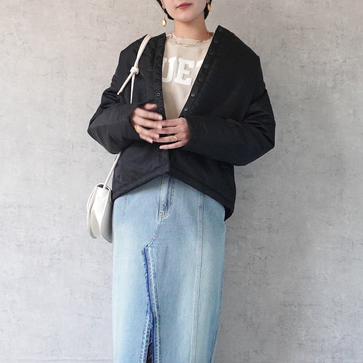 パテッドジャケットブルゾン 中綿入り アウター 長袖 防寒 秋冬 | SELECT LEVERY  | 詳細画像40 