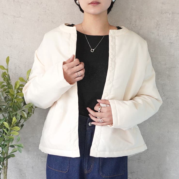 パテッドジャケットブルゾン 中綿入り アウター 長袖 防寒 秋冬 | SELECT LEVERY  | 詳細画像11 