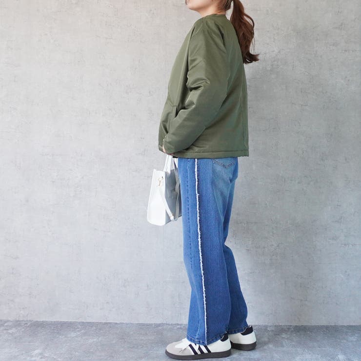 パテッドジャケットブルゾン 中綿入り アウター 長袖 防寒 秋冬 | SELECT LEVERY  | 詳細画像29 