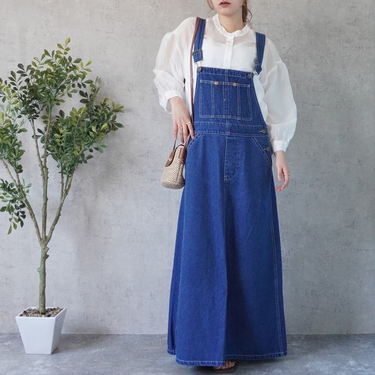 SALE！【SCOTCLUB】デニムロングサロペットスカート 楽天市場】デニム サロペット ロングスカート オーバーオール