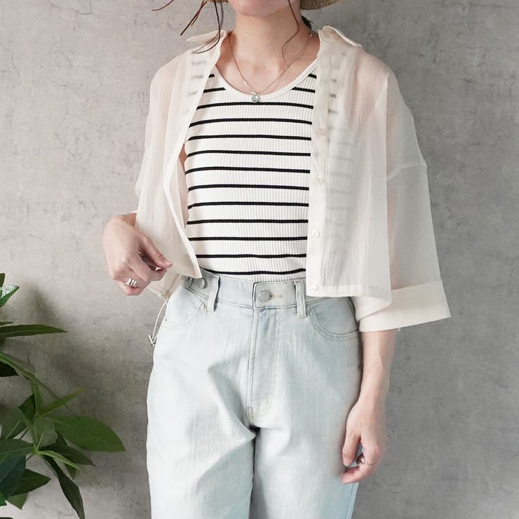 2wayリブスクエアネックタンクトップ キャミソール ノースリーブ インナー | SELECT LEVERY  | 詳細画像5 