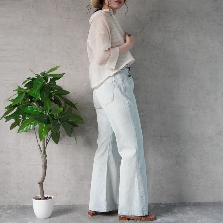 2wayリブスクエアネックタンクトップ キャミソール ノースリーブ インナー | SELECT LEVERY  | 詳細画像7 