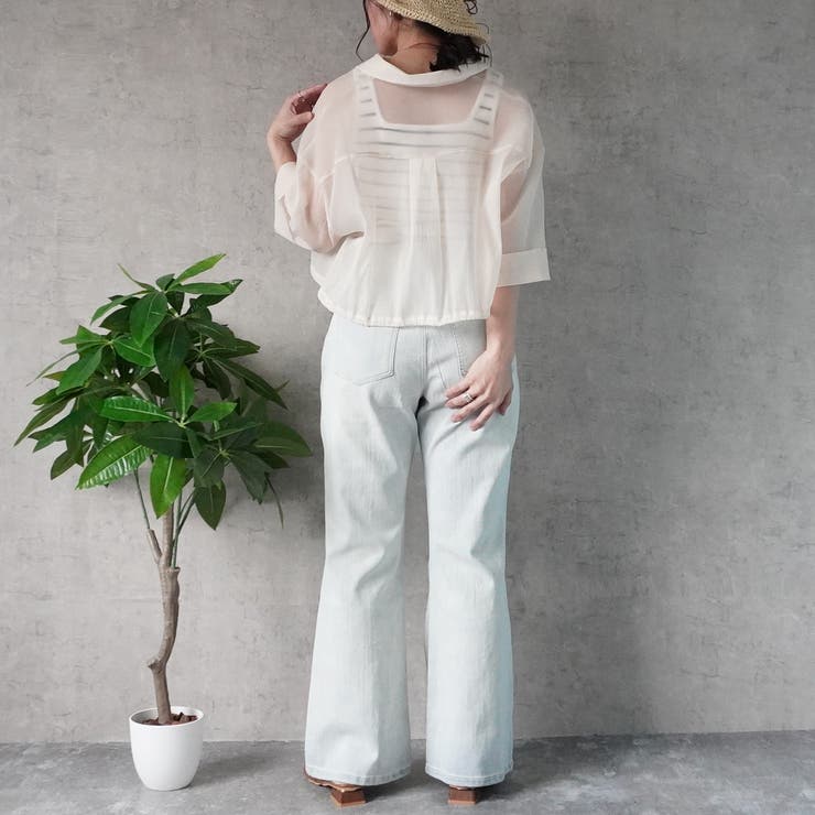 2wayリブスクエアネックタンクトップ キャミソール ノースリーブ インナー | SELECT LEVERY  | 詳細画像8 