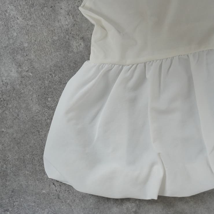 シルクタッチ接触冷感異素材ペプラムバルーンTシャツ ノースリーブTシャツ | SELECT LEVERY  | 詳細画像20 