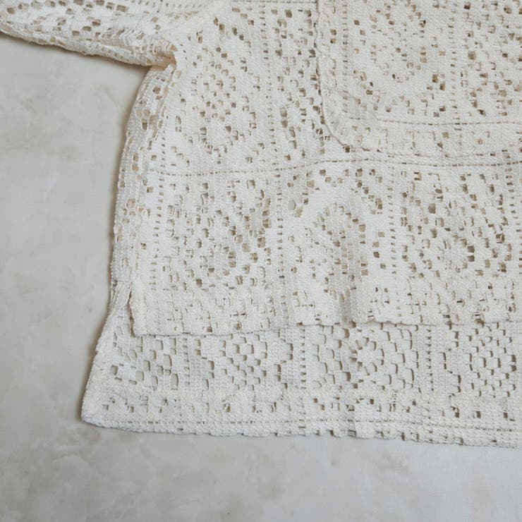 胸ポケット付きレースシャツ レースブラウス シアーシャツ | SELECT LEVERY  | 詳細画像21 