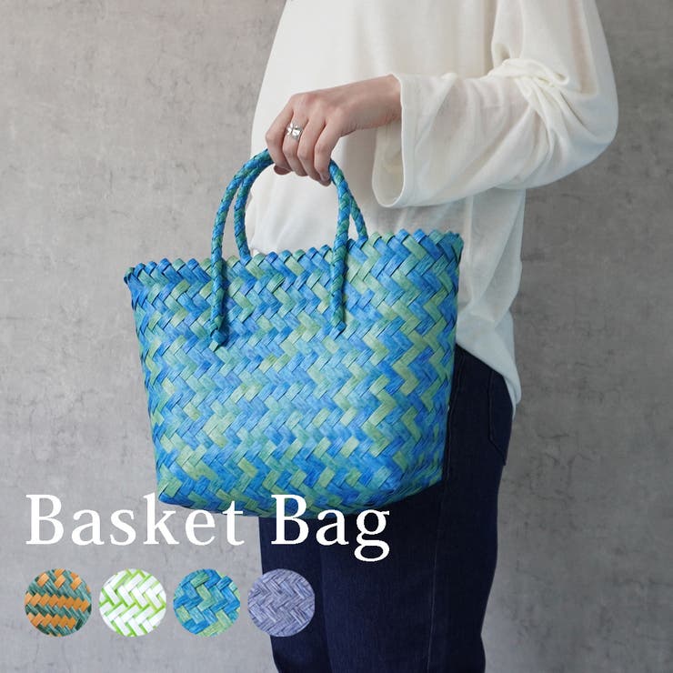 ミックスカラーミニカゴバッグ ハンドバッグ コンパクト 服飾雑貨  | SELECT LEVERY  | 詳細画像1 