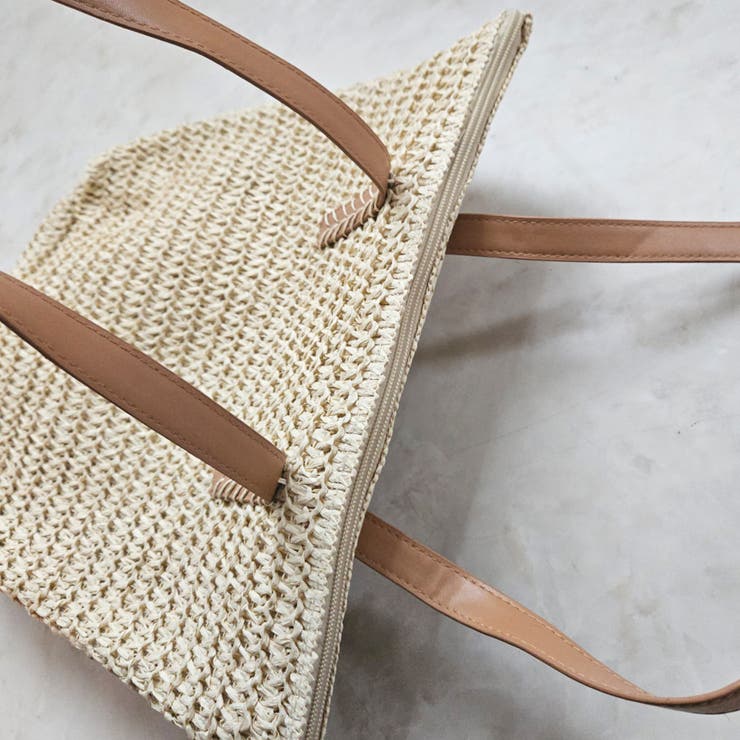 ファスナー付きバッグ カゴトートバッグ ハンドバッグ 肩掛け | SELECT LEVERY  | 詳細画像14 