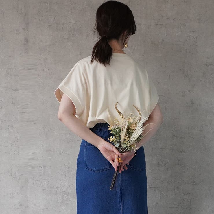 接触冷感フレンチスリーブTシャツ トップス 半袖  | SELECT LEVERY  | 詳細画像5 