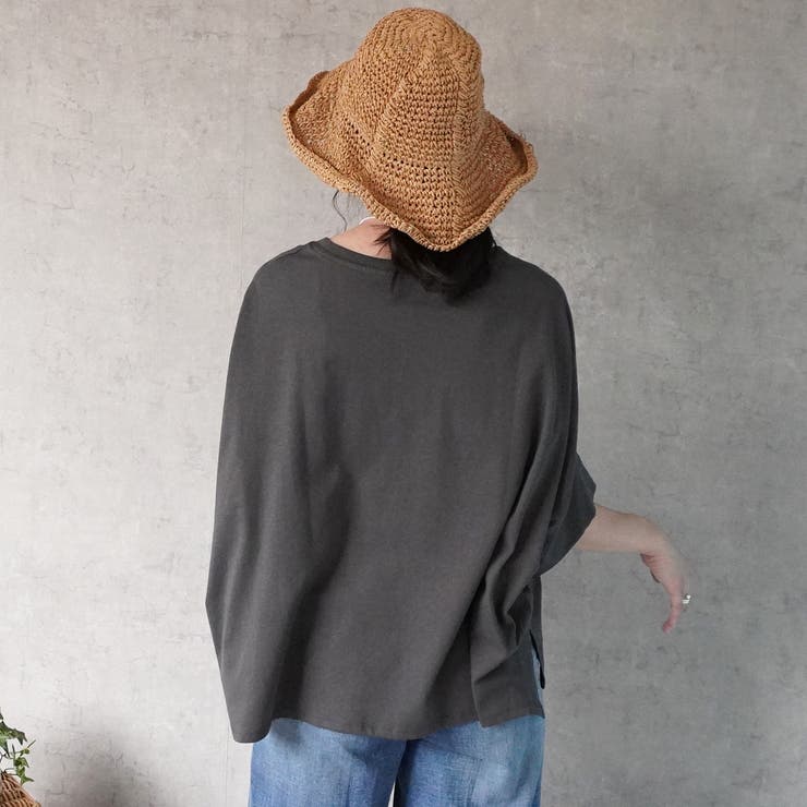 ドルマンTシャツ 半袖 カットソー 天竺 トップス  | SELECT LEVERY  | 詳細画像8 