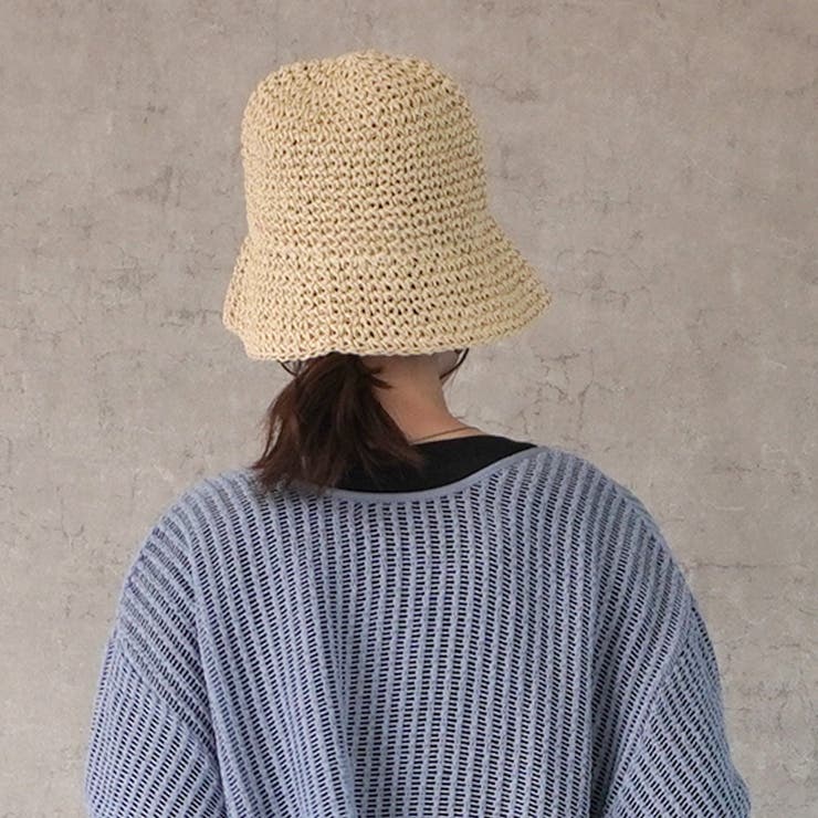 やわらか麦わら帽子 バケットハット バケハ 日焼け対策 服飾雑貨 | SELECT LEVERY  | 詳細画像6 