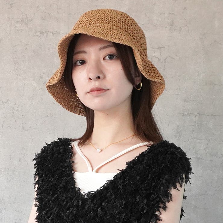 やわらか麦わら帽子 バケットハット バケハ 日焼け対策 服飾雑貨 | SELECT LEVERY  | 詳細画像9 