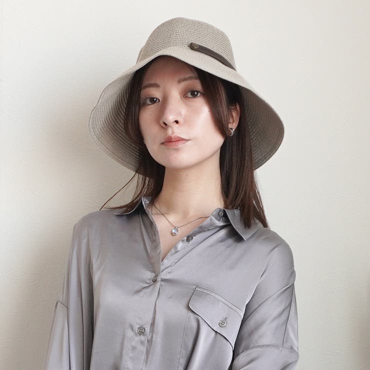 ベルト付き麦わら帽子 折り畳み可能 ハット 日焼け対策 | SELECT LEVERY  | 詳細画像12 