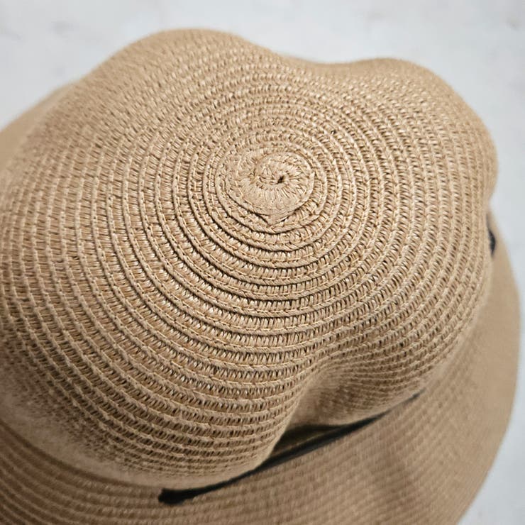 ベルト付き麦わら帽子 折り畳み可能 ハット 日焼け対策 | SELECT LEVERY  | 詳細画像17 