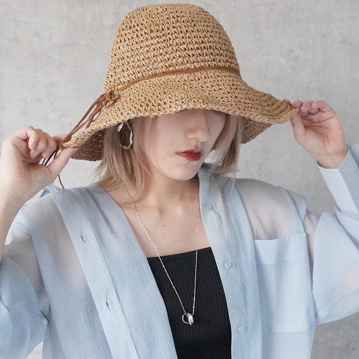 リボン付き ストローハット 麦わら帽子 ハット 帽子 日焼け対策 服飾雑貨 | SELECT LEVERY  | 詳細画像6 