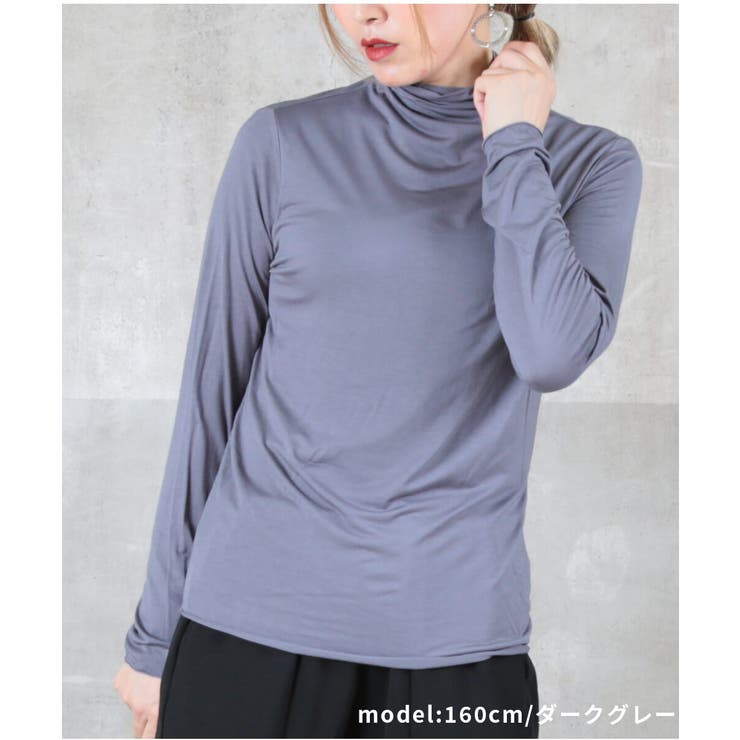 独創的 ハーフネック tシャツ[品番：CLVW0008812 カットソー トップス