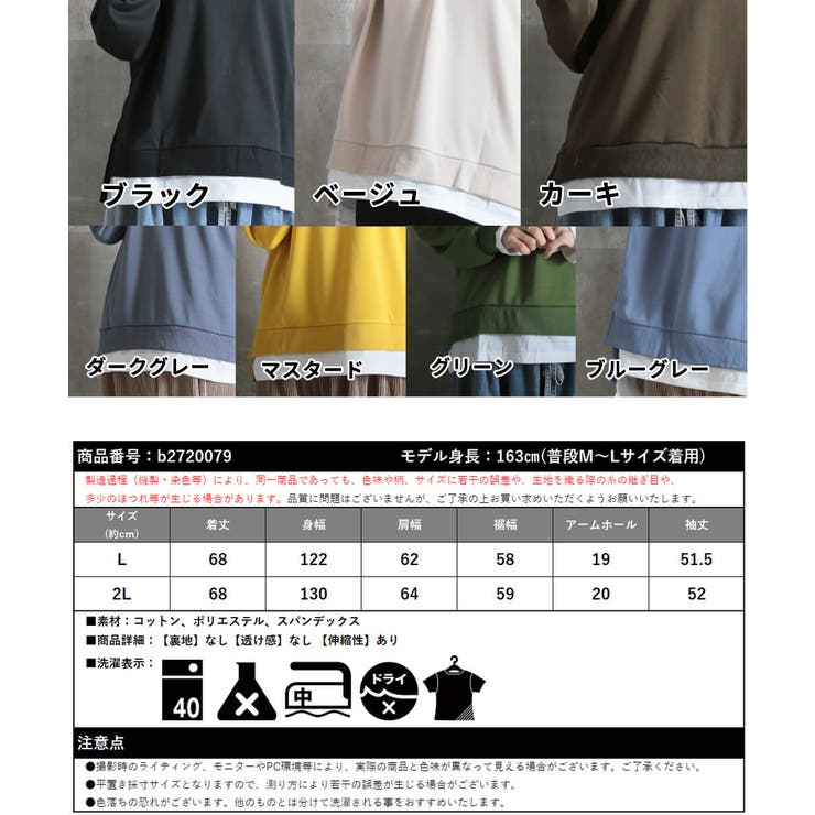 トップス 長袖 レイヤード | CLOVERDEPOT | 詳細画像20 