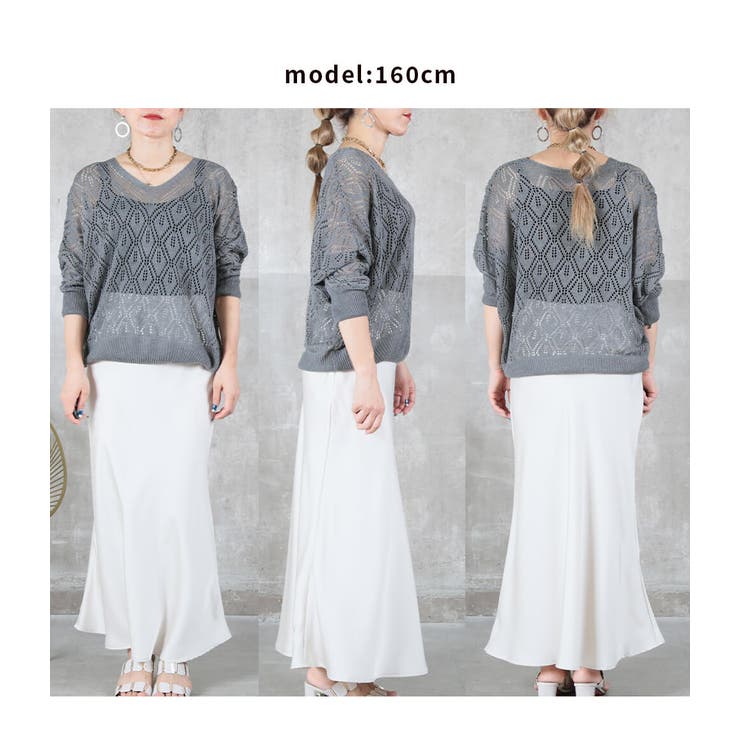 ニット 透かし編み サマーニット | CLOVERDEPOT | 詳細画像16 