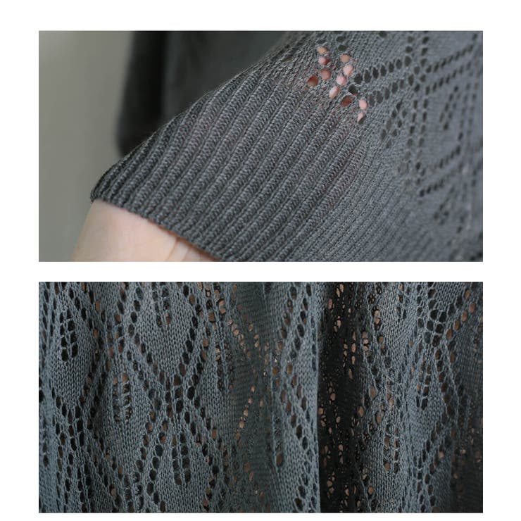 ニット 透かし編み サマーニット | CLOVERDEPOT | 詳細画像17 