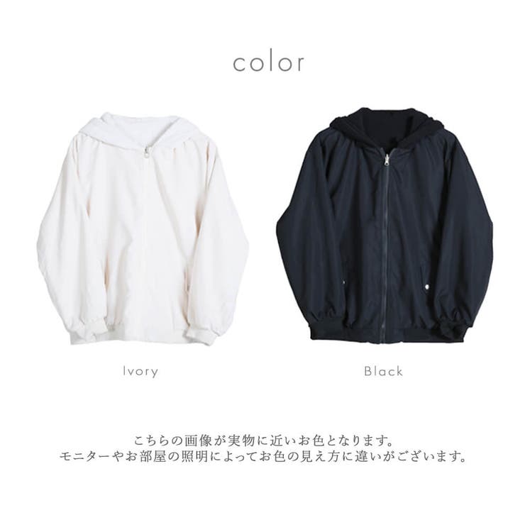 リバーシブルジャケット レディース 長袖 | CLOVERDEPOT | 詳細画像3 