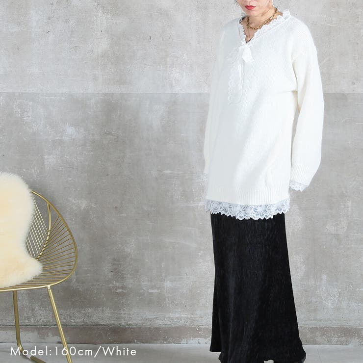 ニット レディース レイヤード風 | CLOVERDEPOT | 詳細画像9 